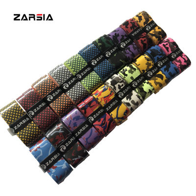 25pcslot ZARSIA Sticky Printing Tennis Overgrips Colorful Badminton Racket Grips Sweatbands Squash Absorbed Wraps Tapes