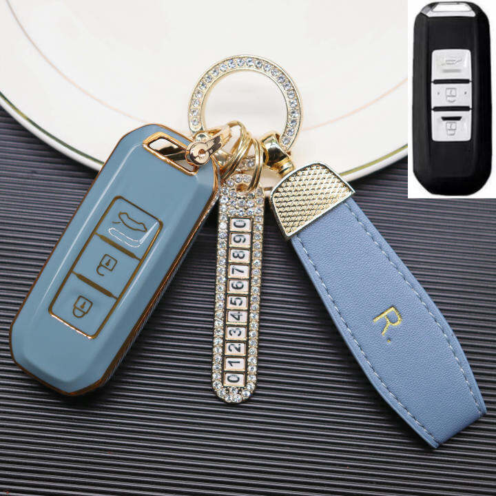 ใหม่ล่าสุด-ปลอกกุญแจซิลิโคน-banana-remote-key-for-wuling-cortez