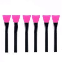 6 Pcs Silicone Face Mask Brushes, Flexible Facial Mud Mask Applicator Brush