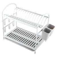 ชั้นคว่ำจานอะลูมิเนียม 2 ชั้น KECH CLASSICO2-TIER ALUMINUM DISH DRAINER KECH CLASSICO **ด่วน ของมีจำนวนจำกัด**