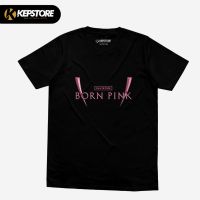 【New】ราคาถูกเสื้อยืด ผ้าฝ้าย พิมพ์ลาย Blackpink Born Pink Combed 30s สีดํา และสีขาว S-5XL