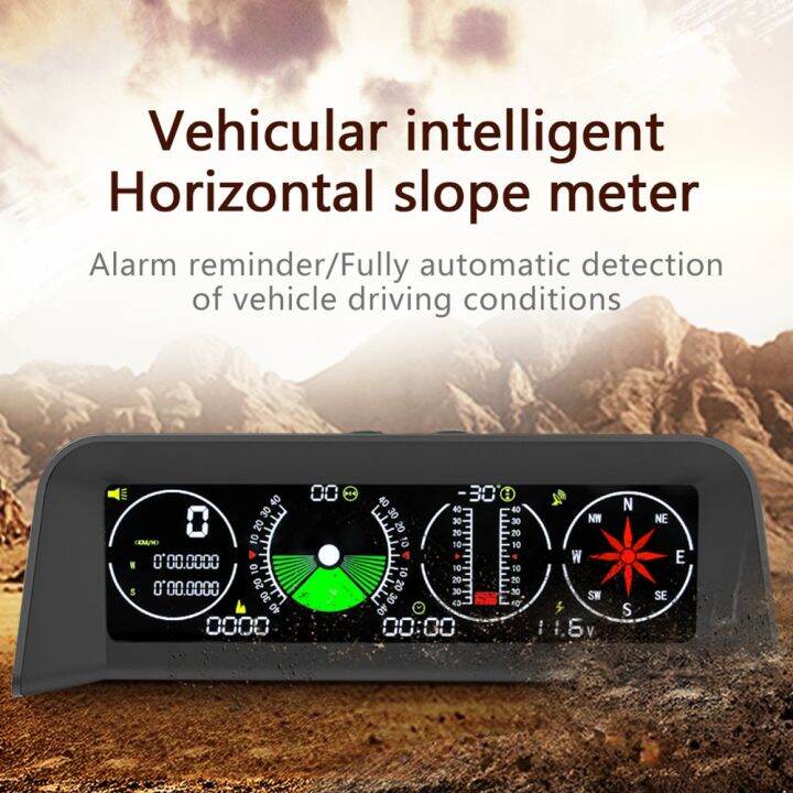 AD X90 Smart Slope Meter Inclinometer Digital GPS Speedometer MPH KM/H