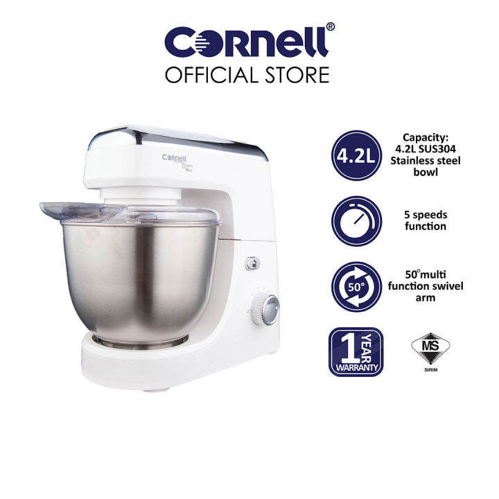 Cornell 5 Speeds 4.2L Stand Mixer CSME600SSWH Lazada