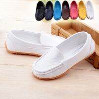 [Cocco figure-]12สีทุกขนาด21 36รองเท้าเด็ก PUCasual สไตล์ BoysShoes SoftLoafers รองเท้าสลิปออน