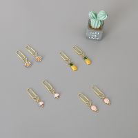 TUTU 2pcs pineapple Metal Gold Paper Clip Office Lady Style School Stationery Photo Decorative Supply Stationery H0496