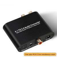 ดิจิตอล5.1ช์เครื่องปรับจูนเสียงแกนรวมSPDIF เป็น RCA 3.5มม. 2.0ดิจิตอลไปเป็นอะนาล็อกตัวแปลงเสียงสำหรับทีวี Dolby AC-3/DTS/PCM