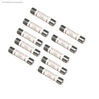 ☊ 10 Pieces 240V 13A BS1362 Fast Blow Ceramic Fuses Tubes 6mm x 25mm