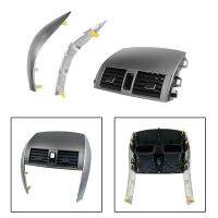 Car Center Dash A/C Outlet Air Vent Panel with Strip Trim Replacement Parts Fit for Toyota Corolla 2009-2013