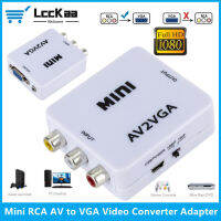 1080P RCA CVBS AV เป็น VGA Video Converter พร้อมเสียง3.5มม. สำหรับ AV RCA เป็น VGA Video Adapter สำหรับ เป็น HD Monitor Conversor