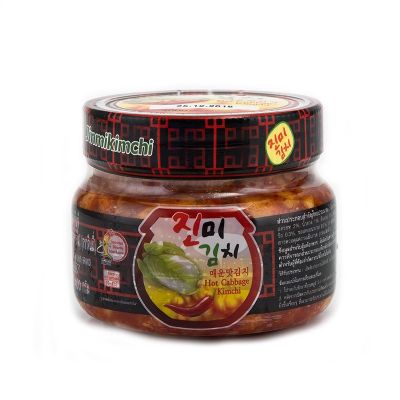 อาหารนำเข้า🌀 Jin Mi Kimchi, Khao Khad, 400 grams of spicy