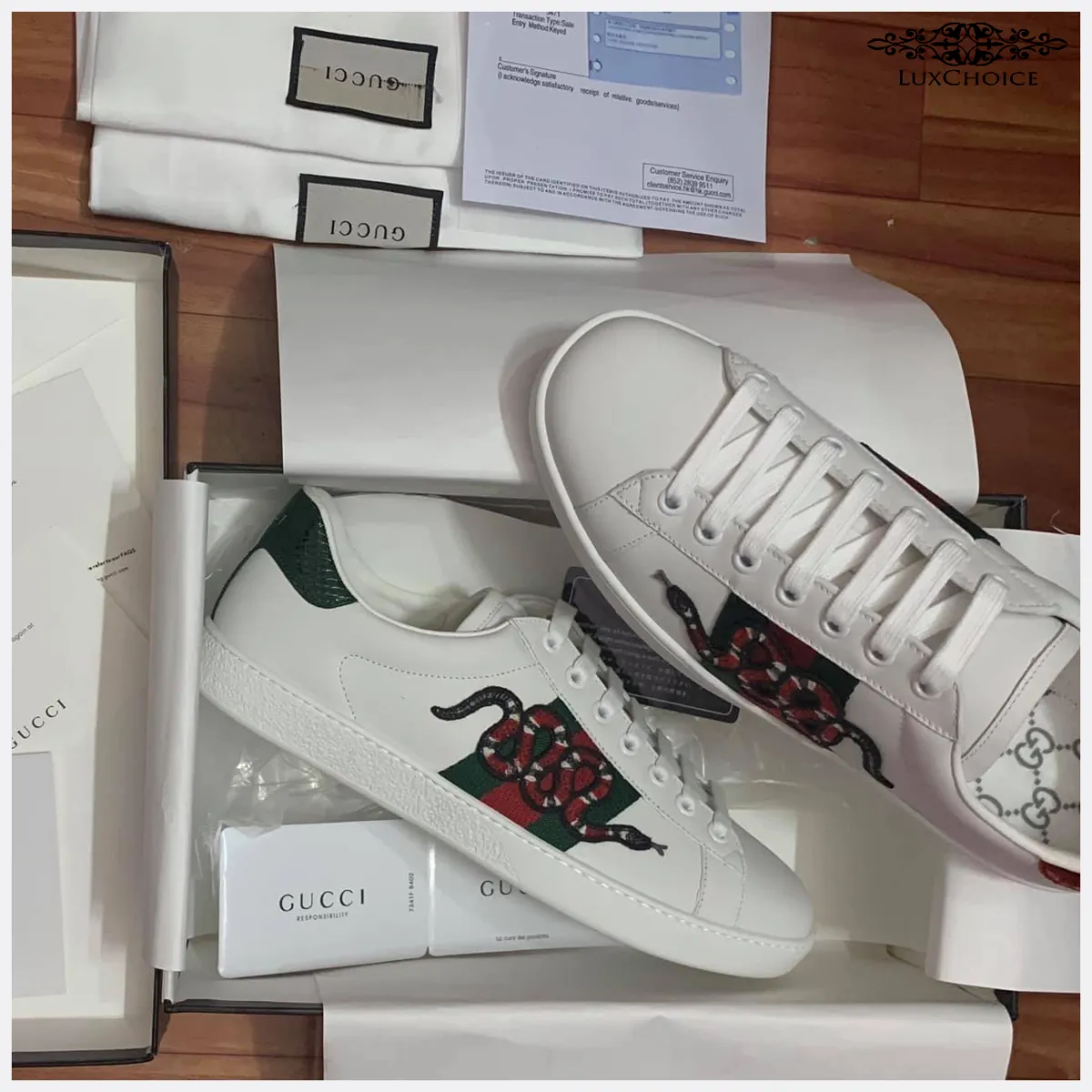 Giày Gucci Snake Họa Tiết Rắn 