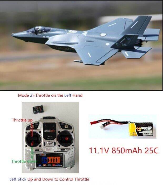 RC EDF Model Jet Airplane F35 50Mm Electric Remote Control Aircraft RTF