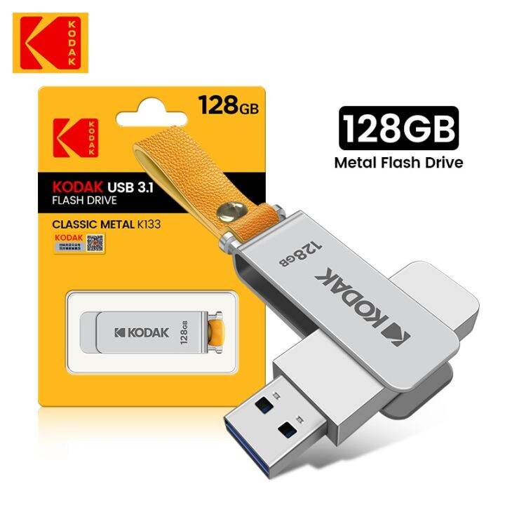 kodak-แฟลช-usb-แฟลช-usb-โลหะ-usb3-0หมุนได้64gb-128gb-สายคล้อง256gb-ไดรฟ์หน่วยความจำ-pendrive-ไดรฟ์ปากกา-otg-ดิสก์-u-กันน้ำ