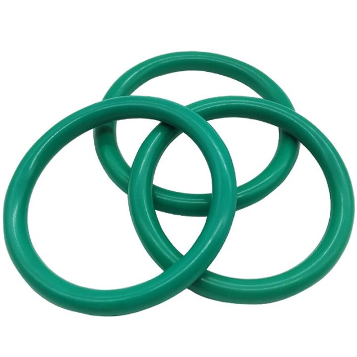 0เส้นผ่านศูนย์กลางของสายไฟ5มม-fkm-fluororuer-o-ring-แหวนกันรั่ว-cs-od-13มม-400มม-ปะเก็นแหวนป้องกันการกัดกร่อนสีเขียวทนความร้อน5ชิ้น