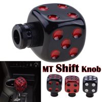 Universal Resin Dice Shape Gear Knob Manual Shifter Lever Handle Stylish Auto Car Accessories