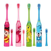 ♘❀ Cartoon Electric Toothbrush Double-sided Waterproof Tooth Brush Oral Cleaning for with 1pcs Replacement Head