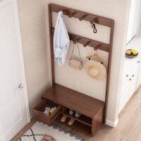 [COD] solid hanger floor multi-functional shoe changing stool home door integrated foyer cabinet storage