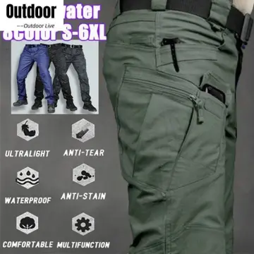 Soldier Tactical Waterproof Pants Outdoor Combat Hiking, Men's Tactical  Pants Ripstop Cargo Trousers, Multi-Pocket Casual Work Trousers (L, Khaki)  : Amazon.de: Fashion