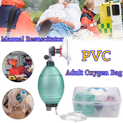 อุปกรณ์ช่วยหายใจมือบีบผู้ใหญ่ Compower Y-3 Ambu Bag PVC สีเขียว เป็นอุปกรณ์การกู้ชีพและดูแลทางเดินหายใจและการช่วยหายใจ