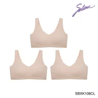 [ แพ็ค 3 ชิ้น ]Sabina เสื้อชั้นใน Seamless (ไม่มีโครง) รุ่น Soft Collection รหัส SBXK108 สีเนื้อ