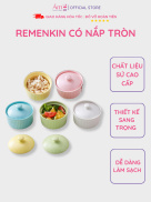 Bát Sứ Ăn Dặm Ramenkin Ấm Baby Có Nắp Đậy Cho Bé