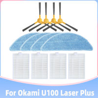 สำหรับ Okami U100 Plus เครื่องดูดฝุ่นหุ่นยนต์แปรงด้านข้าง Hepa Filter Mop Rag ผ้าอะไหล่อุปกรณ์เสริม