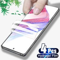 4Pcs Screen Protector For Samsung Galaxy A53 A52 A51 A73 A22 Hydrogel Film A73 A33 A72 A32 A71 S23 S22 S21 Plus Ultra S20 FE