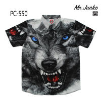 ?ส่งฟรี?เสื้อเชิ้ตชาย Mr-Junko ผ้านิ่มใส่สบายไม่ร้อน งานคุณภาพ พรีเมี่ยม ลายผ้าด้านหน้าต่อกัน PC-550