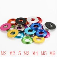 10pcs M2 M2.5 M3 M4 M5 M6 m8 colourful Aluminum cup head washer for button head screw Wall Stickers Decals