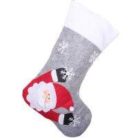 Christmas Stockings Socks Led Light Up Snowman Santa Elk Bear Printing Xmas Candy Gift Bag Fireplace Xmas Tree Decoration Socks Tights