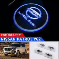 Cars For 2010-2021 NISSAN PATROL Y62 Car Door Welcome Light 2018 Interior Decoration Modification Accessories Logo Projector Light