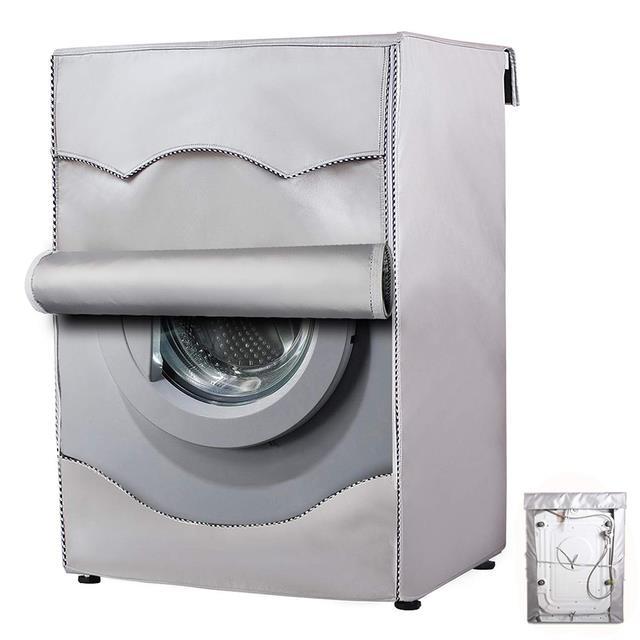 gray-laundry-dryer-cover-washing-machine-cover-polyester-fibre-sunscreen-laundry-silver-coating-waterproof-cover