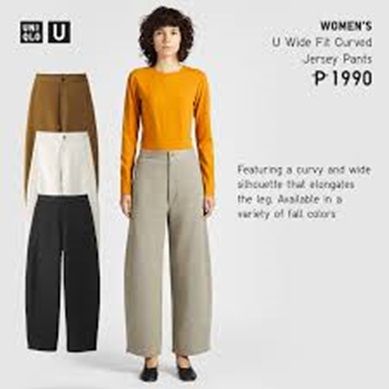 Uniqlo Uกางเกงยูนิโคล่ผู้หญิง ยูนิโคล ยู กางเกงขากว้าง-เหลืองมัสตาร์ด ไซส์ 28"(ฟิก)งานชนช็อป(สภาพเหมือนใหม่ ไม่ผ่านการใช้งาน)
