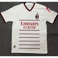 Ys2 เสื้อกีฬาแขนสั้น ลายทีมชาติฟุตบอล AC Milan 22-23 ชุดเยือน คุณภาพสูง SY2