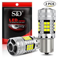 2Pcs 6000LM 1156 BA15S P21W LED BAU15S PY21W หลอดไฟ Led 7440 W21W 24SMD 3030ชิป DRL ไฟเลี้ยวรถ12V สีขาวสีเหลือง