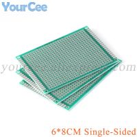 5PCS/Lot 6*8CM Single Sided Copper Prototype PCB DIY Universal Printed Circuit Board 6x8cm Breadboard Plate 60*80mm