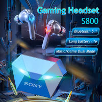 SONY S800 Gaming Headsets True Wireless Headset Bluetooth V5.1 In-ear Earbuds Sports Bluetooth Headphone Earphones HiFi Stereo Music With Charging Box PC Laptop Game Headset