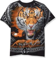 Liquid Blue Tribal Tiger All Over Print T-Shirt