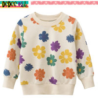 DEDEE KIDS เสื้อกันหนาวเด็กแขนยาวลายดอกไม้ ผ้า cotton100% (27kids)