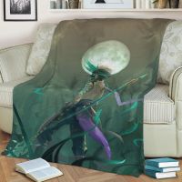 (Multi size available in stock)  Genshin Impact Xiao Blanket Flannel Throw Blanket Personalized Photo Fleece Blankets for Sofa Gift DIY Home Decor Dropshipping  (Free personalized design available)