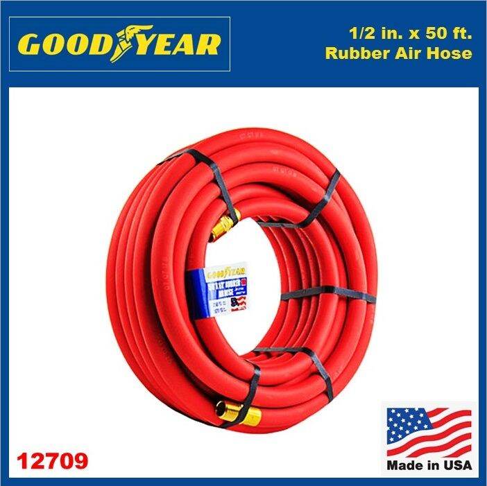 Goodyear Rubber Air Hose 1/2" x 50 ft. 250 PSI, Red 12709 Lazada PH