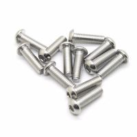 20pcs 304 stainless steel plate hex head cap screws mushroom head hexagonal bolts M6*10mm CPC227 Nails Screws  Fasteners