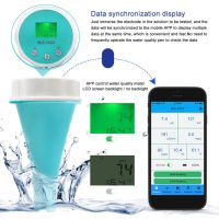 6-in-1 Residual Chlorine Monitor PH/ORP/EC/TDS Water Testing Tool Backlit LCD Display Smart Equipment for Home Swimming Pool