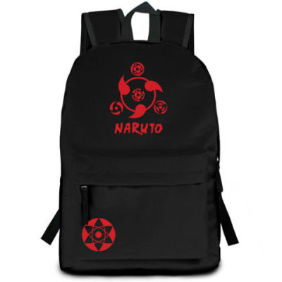 TOP☆Naruto School Bag for Men Backpack Anime Surrounding Naruto Sasuke Kakashi Leisure Bag Travel Bag