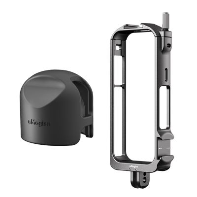AMAGISN Metal Rabbit Cage and Body Cover Lens Guards Cap for Insta 360 X 3 Accessories