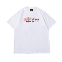 2023ใหม่ ** Drew ** ใหม่หลวมสบายๆแขนสั้นคอกลมเสื้อยืดสำหรับคนรัก