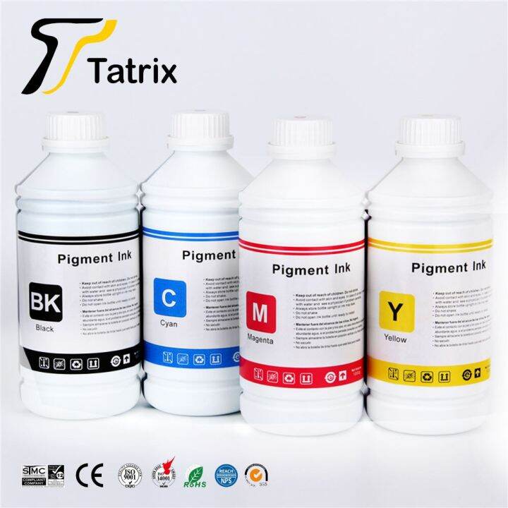 tatrix-4x100-0มล-หมึกพิกเมนต์สากลเฉพาะสำหรับ-canon-เครื่องพิมพ์กันน้ำป้องกันรังสียูวี-canon-หมึกสี-bk-c-m-y