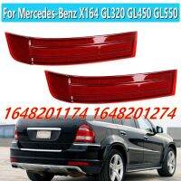 Bemper Belakang โคมไฟเตือนไฟเลนส์สีแดงสำหรับ GL320 X164 Mercedes-Benz GL550 GL450 2007-2009 1648201174 1648201274