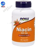 Spot US อาหารตอนนี้ Niacin Niacin 500มก. 100แคปซูล