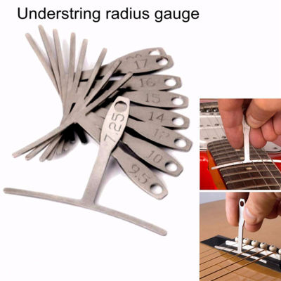 สายเบสสแตนเลส Understring Radius T Shape อุปกรณ์ซ่อม Luthier Measure Guitar Gauge